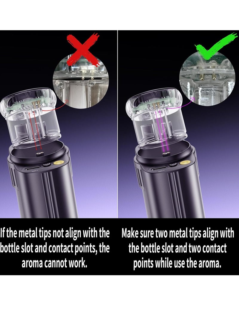 RaboS شاحن سيارة 5 في 1 وضوء النجوم مع معطر جو - اشحن الأجهزة بسرعة باستخدام منافذ USB المتعددة، واستمتع بأضواء LED المرصعة بالنجوم المهدئة، وحافظ على رائحة سيارتك منعشة مع موزع رائحة مدمج. - Image 5