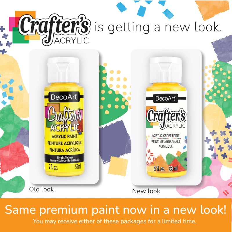 DecoArt Crafterâ€™s Acrylic Pastels Paint Set, 18 (2 fl oz/59 ml) Assorted Matte Finish Colors, DIY Arts And Crafts Acrylic Paint, 36 Fl Oz(Pack of 1) - Image 3