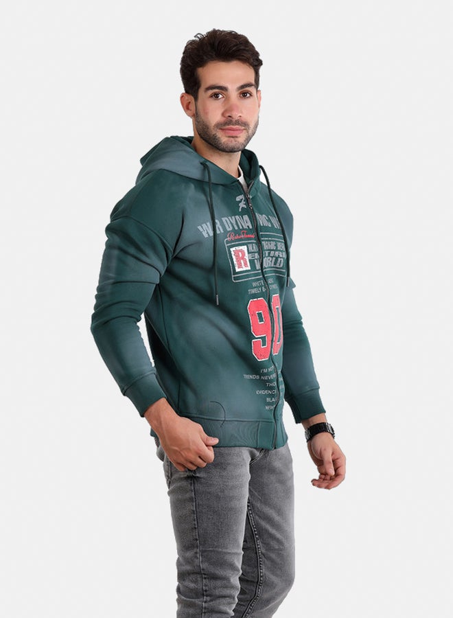 WHITE RABBIT Retro Varsity Zip-Up Sweatshirt - Image 4