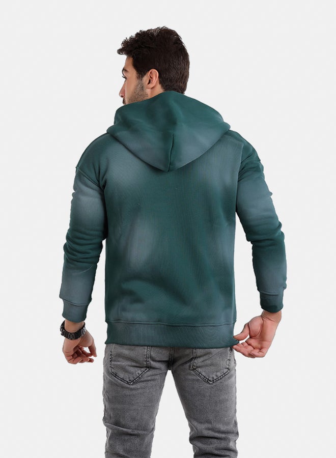 WHITE RABBIT Retro Varsity Zip-Up Sweatshirt - Image 3