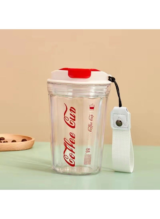 Coffee Cup Internet Celebrity Stainless Steel Double Layer Intelligent Temperature Measurement Thermos Cup Fashion Accompanying Cup Car Portable Car Cup