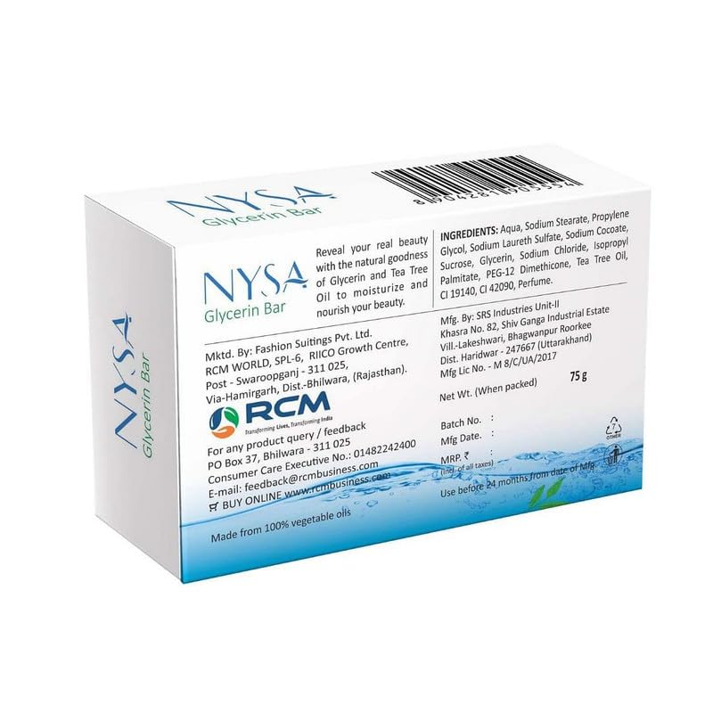 Nysa Glycerine Soap(75 g) Pack Of 4 - Image 3
