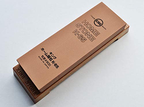 King Medium Grain Sharpening Stone - #800 Grit (Whetstone with Base) - Image 1