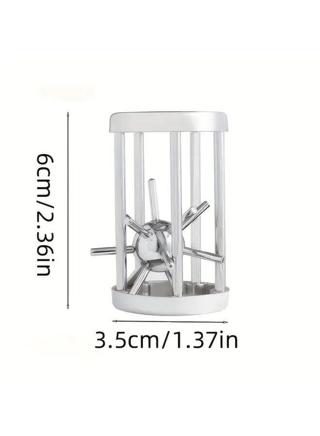 Stainless Steel Challenge Cage Puzzle Game Adult Multi Layer Brain Teaser Toy - Image 4