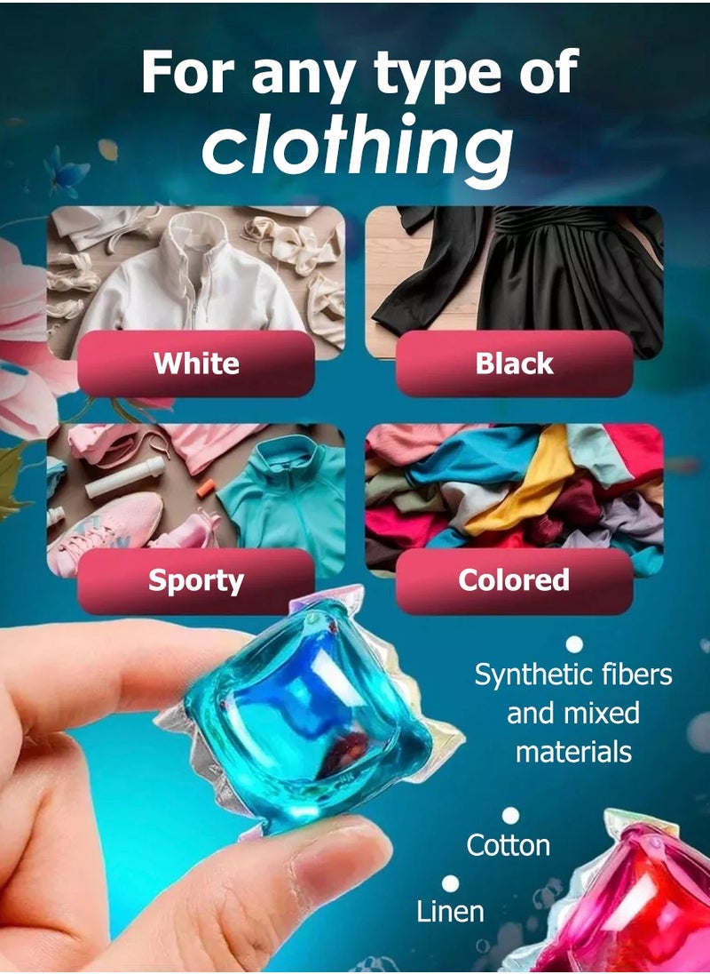 FASHION DIAMOND All In One 120 Laundry Capsules Stain Removal Detergent Pods Megapack 600grams  - Image 3