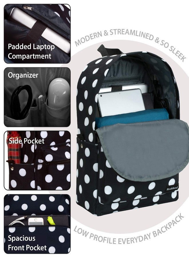 Rockland Classic Laptop Backpack, Blackdot, Large - Image 3