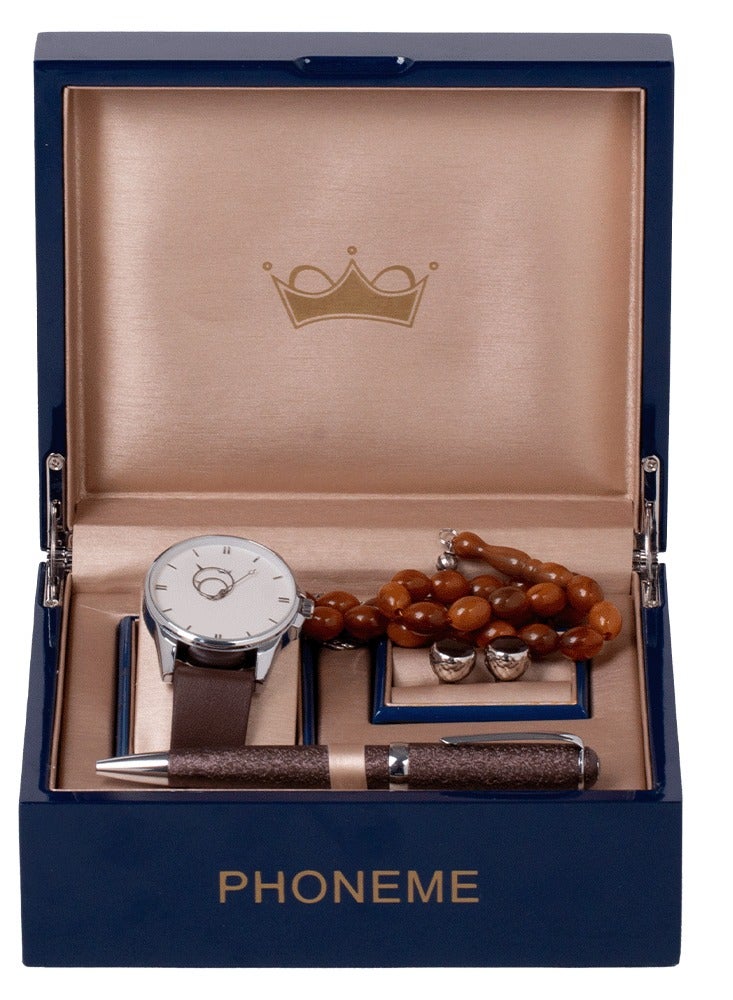 فونيم طقم فونيم  فضي بني تيربو - Image 1