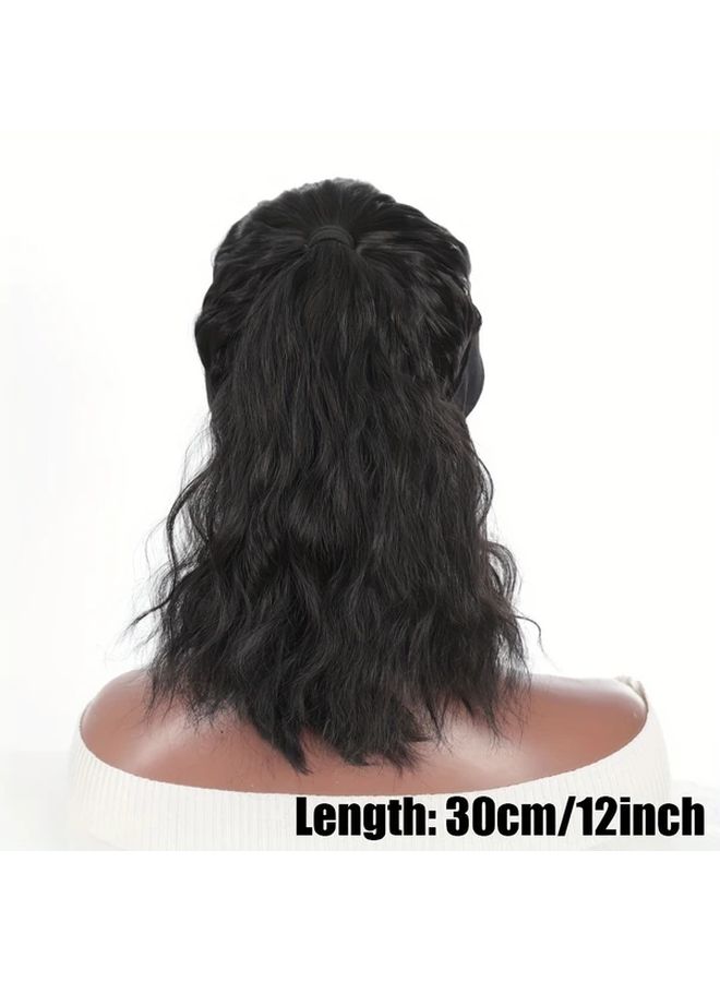 Women S High Temperature Fiber Synthetic Curly Ponytail Wig 12 Inch With Adjustable Buckle Net Baseball Cap Sporty Sun Protective Style For All People - Image 4