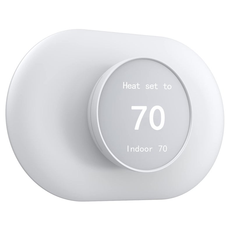 BNVXR BNVXR Wall Plate Cover Compatible With Google Nest Thermostat 2020 Trim Kit Easy to Install White 
