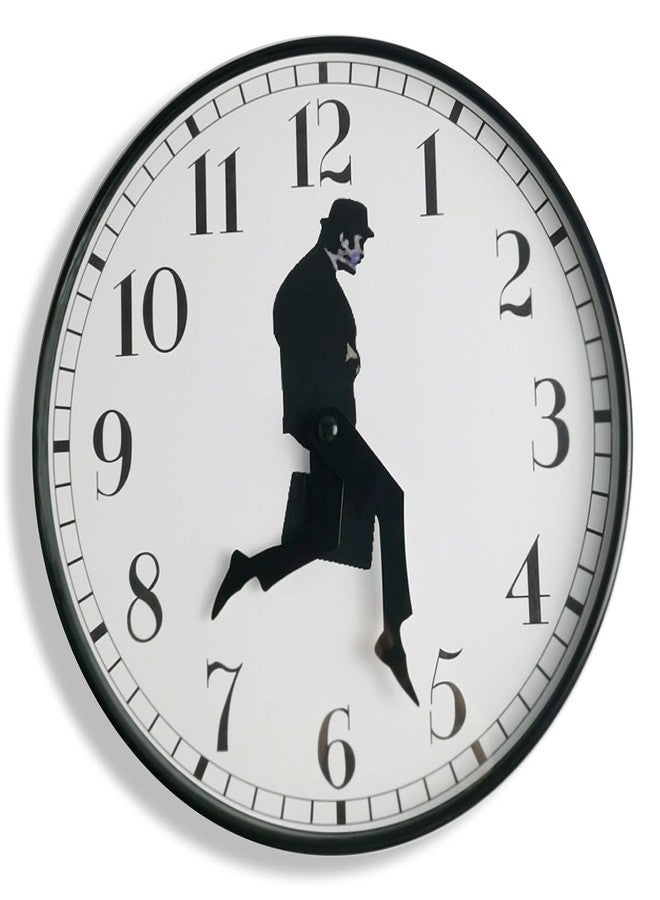 TANKRIN Ministry of Silly Walks Clock, Silly Walk Wall Clock, A Interesting Wall Clock for Bedroom Kitchen Living Room, Novelty Home Decor Gifts (Black) - Image 1