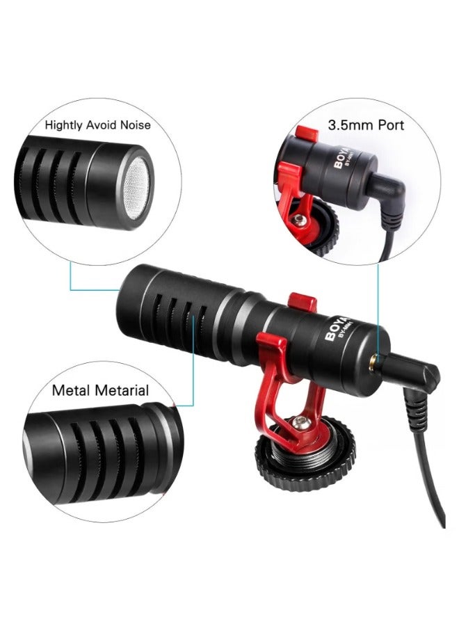 BOYA On Camera Shotgun Video Microphone by-M1 YouTube Vlogging Facebook Livestream Recording Mic for iPhone Huawei Android Smartphone - Image 5