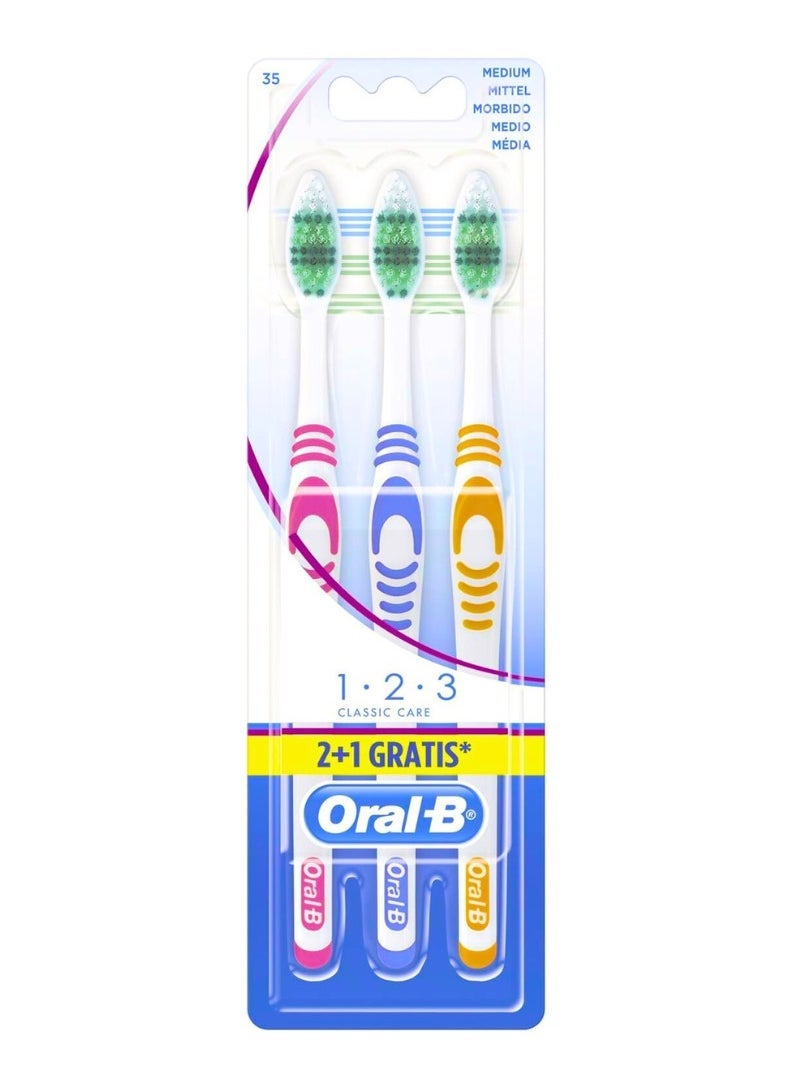 Oral-B Pack Of 3 Toothbrush Multicolour  - Image 1