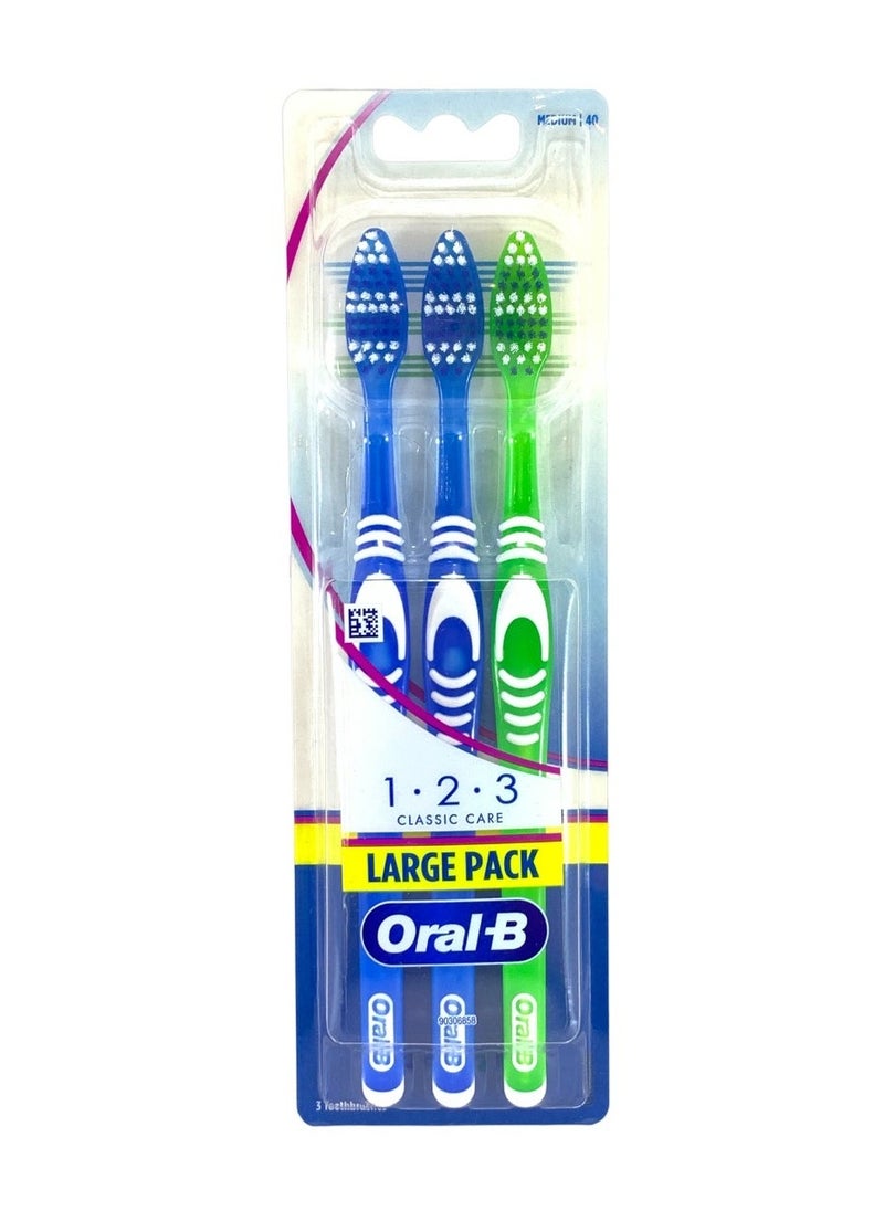 Oral-B Pack Of 3 Toothbrush Multicolour  - Image 3