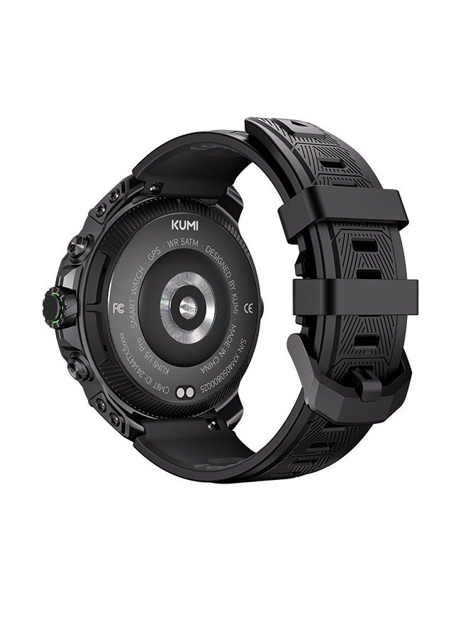 KUMI U5 Pro Smart Sports Watch AMOLED Display Heart Rate Detection 170 Motion Detection Assist Support ChatGPT Waterproof Fitness Watch Wireless Call Compatible with Android iOS - Image 2