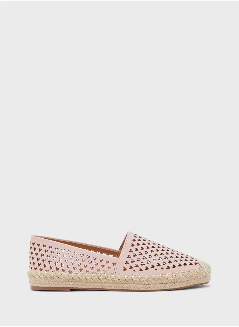 Ginger Heart Cut Out Espadrille