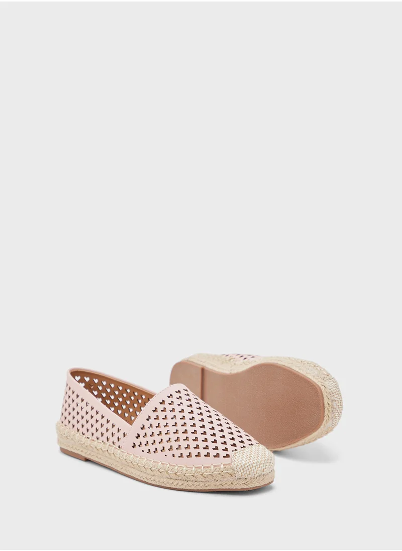 Ginger Heart Cut Out Espadrille