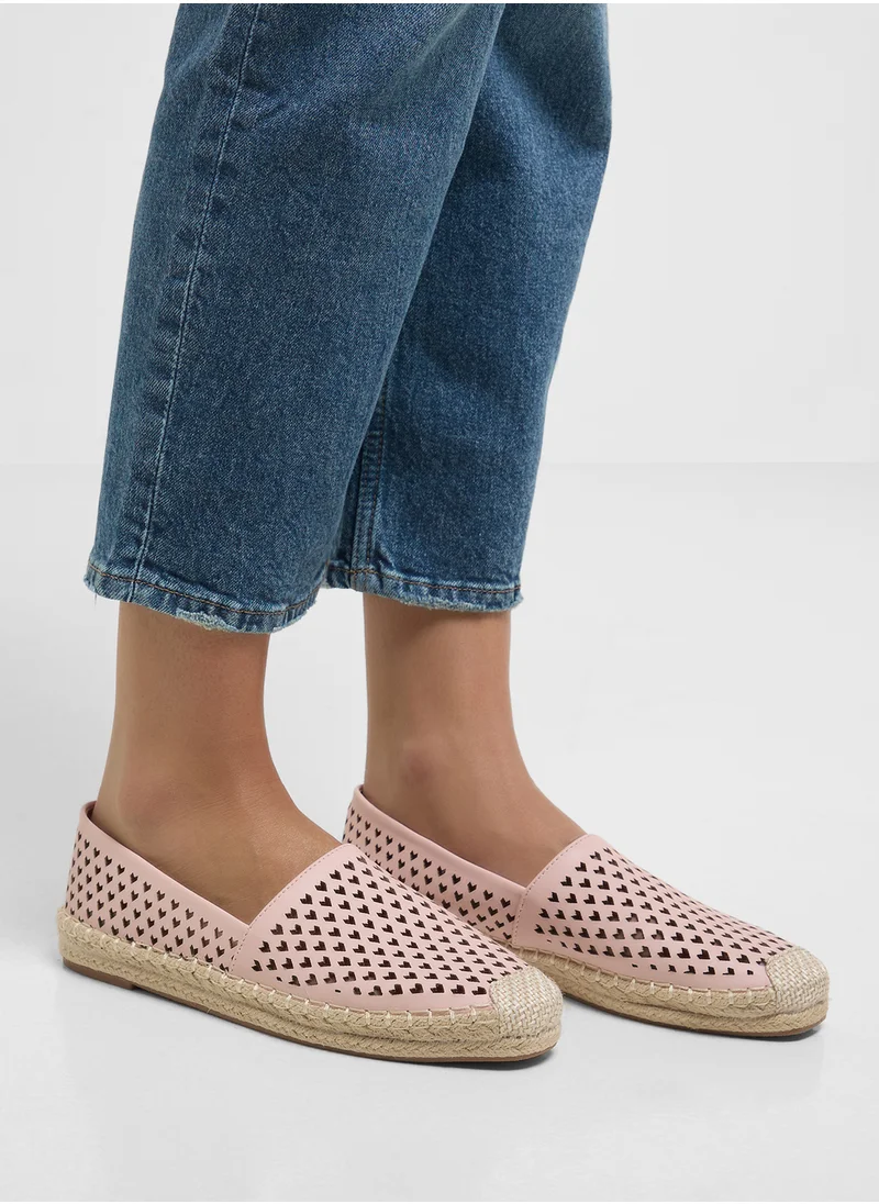 Ginger Heart Cut Out Espadrille