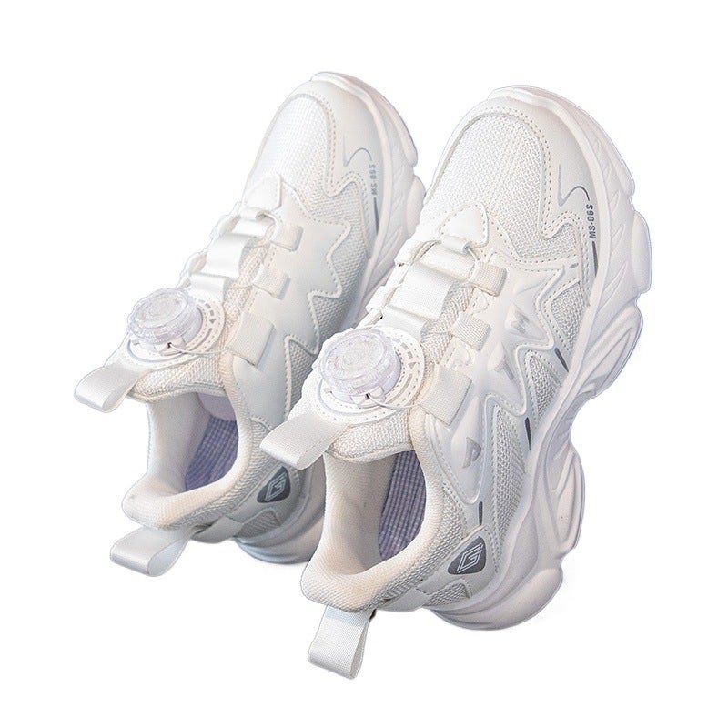 Chinese Goods Joint Name Children'S Shoes Girls 2024 Girls Mesh Breathable Children'S White Shoes Sneaker - Image 5