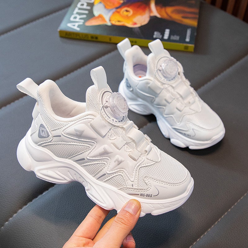 Chinese Goods Joint Name Children'S Shoes Girls 2024 Girls Mesh Breathable Children'S White Shoes Sneaker - Image 3
