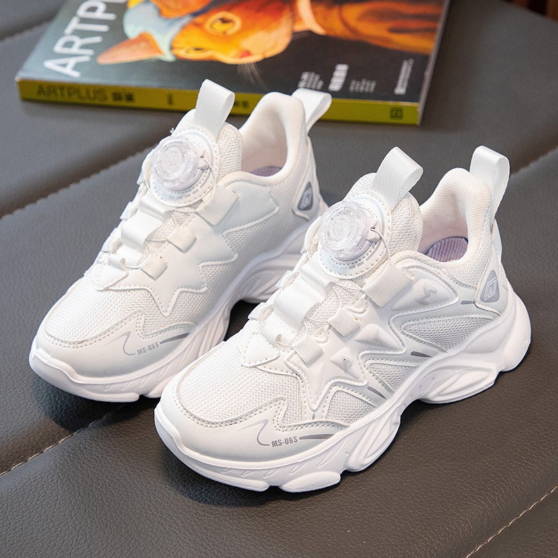 Chinese Goods Joint Name Children'S Shoes Girls 2024 Girls Mesh Breathable Children'S White Shoes Sneaker - Image 4