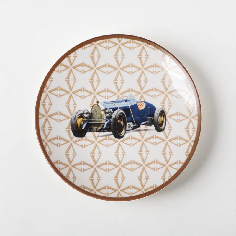 VITELLI DESIGN STUDIO Classic Cars 30s 20 Cm Porcelain Plate - Image 1