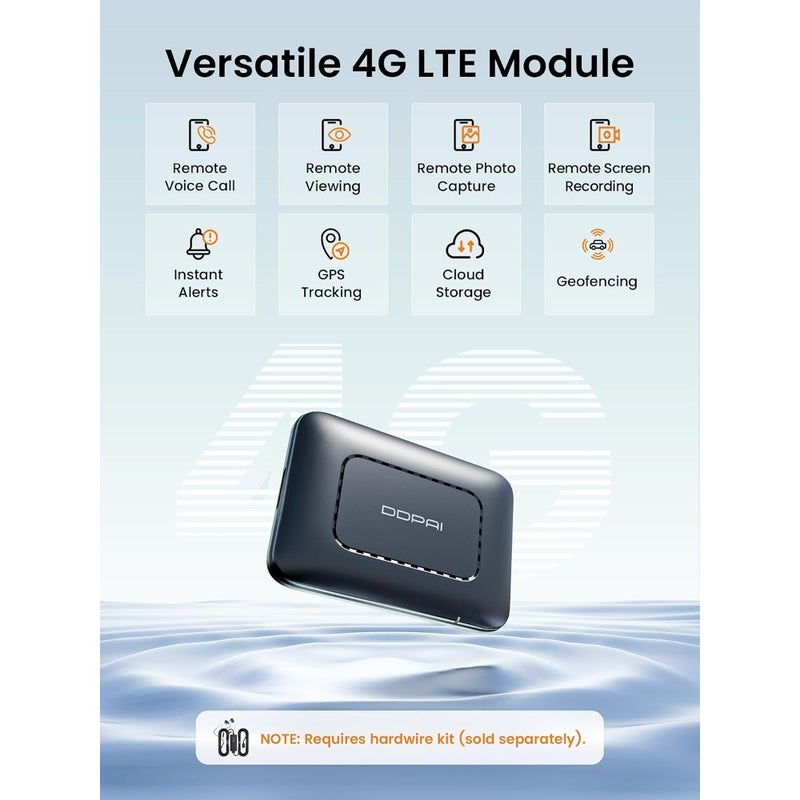4G Cloud Box for Z60 Z60 Pro Z50 Pro Dash Cam Remote Parking Monitor Remote Live View Incident Alerts Real-Time GPS Geofencing Cloud Storage Remote Wake-Up APP Control - Image 2