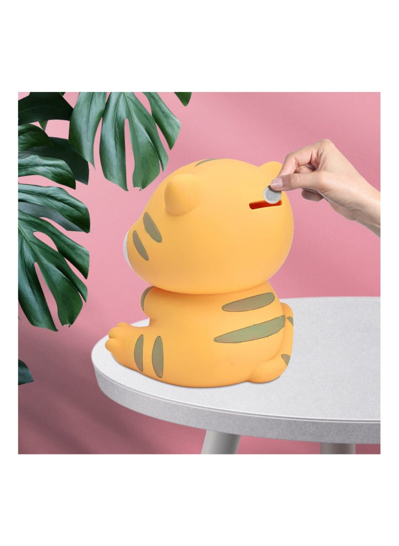 SYOSI Tiger Coin Bank for Kids with Opening Hand Painting Cartoon Saving Pot Box Money Collector Indestructible Adorable Unbreakable Baby Boxes Gifts Birthday Festival Decorative  - Image 4