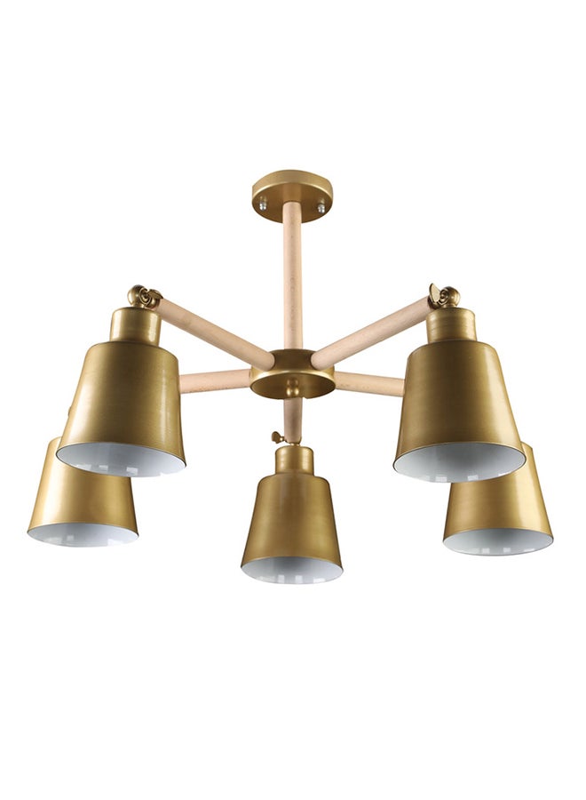 El Rawda Lighting Miara Ceiling Lamp | modern decorative LED E27 pendant light ceiling lamp hanging | suitable for any room | Color: Gold | Size: 42x64 cm