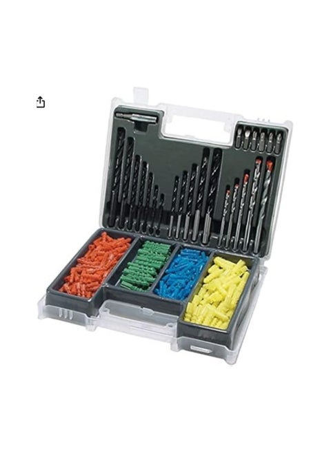 Multi-tool screwdriver and drill bit set, 300 pieces - flat and hex screwdrivers