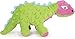 goDog Dinos Spike Squeaky Plush Dog Toy Chew Guard Technology Green Small - Image 3
