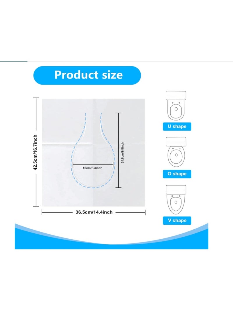 اي ديد غطاء مقعد المرحاض من I Did – يحتوي على 50 ورقة من الأغطية الورقية القابلة للاستخدام مرة واحدة. يأتي في عبوة سفر، قابل للذوبان في الماء ويمكن تصريفه في المرحاض بأمان. غطاء مرحاض محمول ومناسب للاستخدام في الفنادق والأماكن العامة للحفاظ على النظافة - Image 2