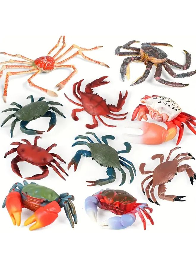 Red Tailed Mantis Arm Crab Marine Life Simulation Animal Model Educational Toy Children Gift - Image 2