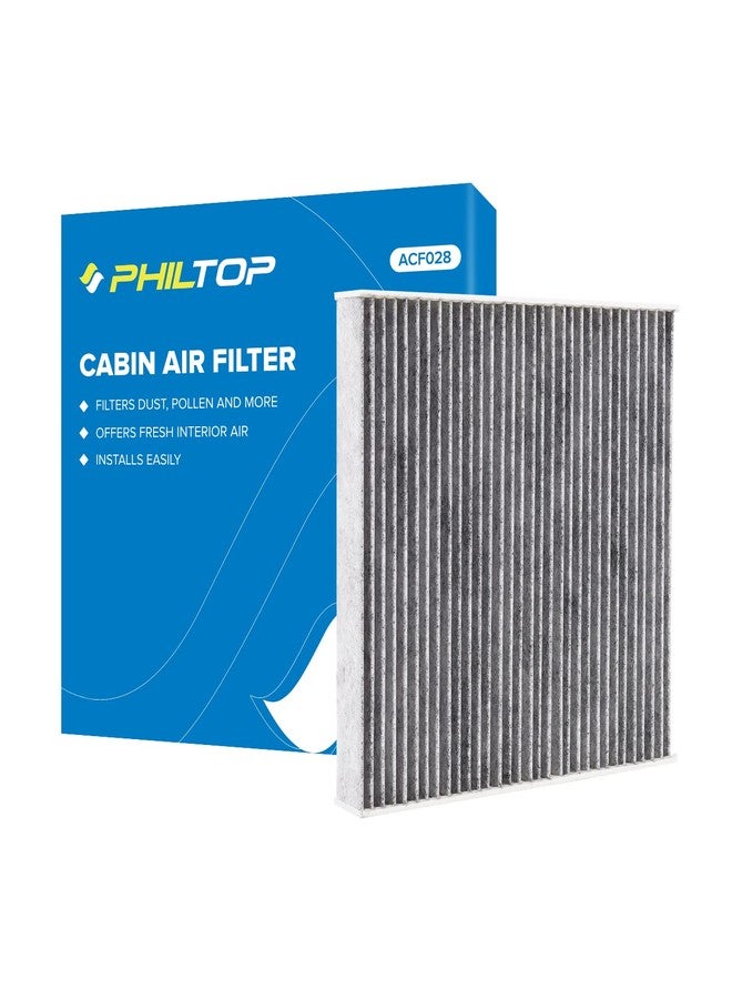PHILTOP Cabin Air Filter, Replacement for Jetta 2019-2021, Tiguan 2018-2021, Atlas 2018-2021, Golf 2015-2021, Premium ACF028(CF11643) Cabin Filter with Activated Carbon, Filter Up Dust Pollen - Image 1