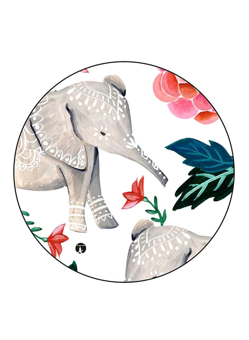 RKN Elephants Printed Mouse Pad  Multicolour