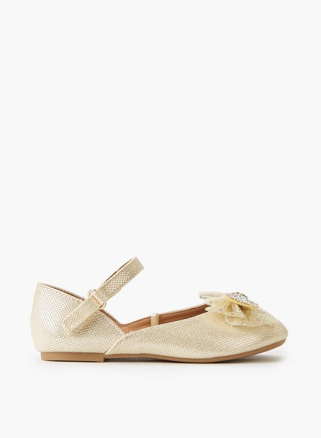 Flora Bella By Shoexpress Girls Hook & Loop Ballerina - Image 3