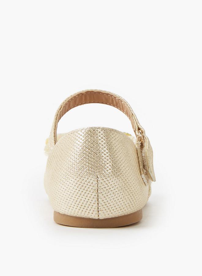 Flora Bella By Shoexpress Girls Hook & Loop Ballerina - Image 4