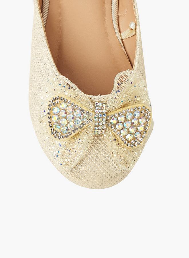 Flora Bella By Shoexpress Girls Hook & Loop Ballerina - Image 5