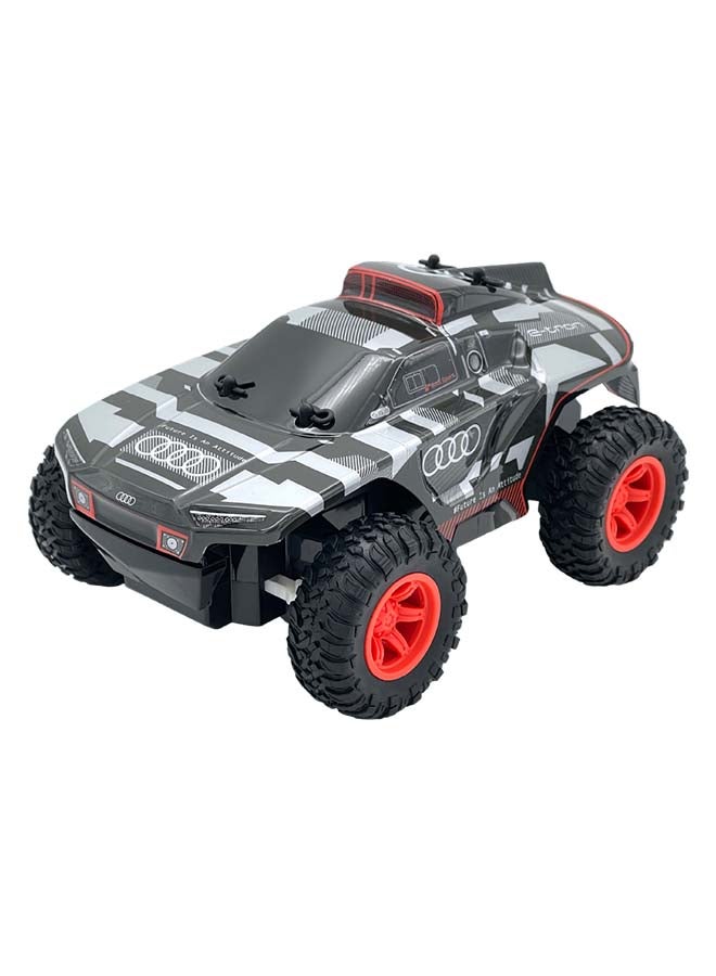 D-Power مجموعة سيارات RC مزدوجة بمقياس 1:24 – AUDI RS Q e-tron داكار رالي و TOYOTA HILUX AXCR | مجموعة شاحنة دفع رباعي بالتحكم عن بعد 2.4GHz مع بطاريات مضمونة | للأطفال من عمر 6 سنوات فما فوق - Image 5