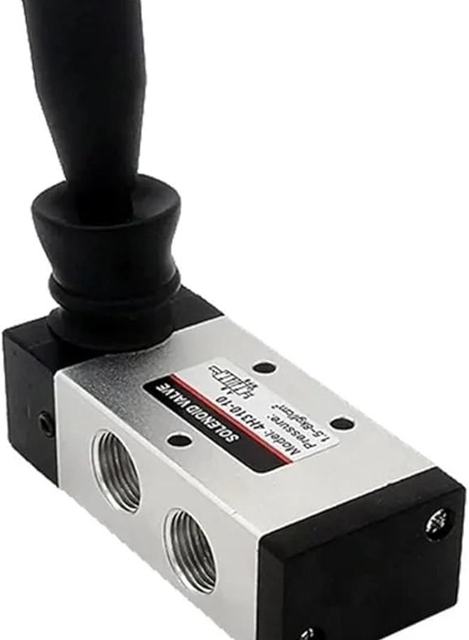 4H310 10 5 2 صمام هواء يدوي باتجاهين مع وصلات 6 مم صمام تحكم هوائي يعمل بواسطة ذراع يدوي - Image 5