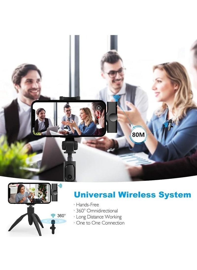 Generic Upgraded （Plug-Play） Wireless Lapel Lavalier Microphone for iPhone iPad Recording,YouTube Facebook Live Stream,Vlog, Auto-Sync Wireless Mic with 2 Clips (No Need App/Bluetooth)  - Image 4