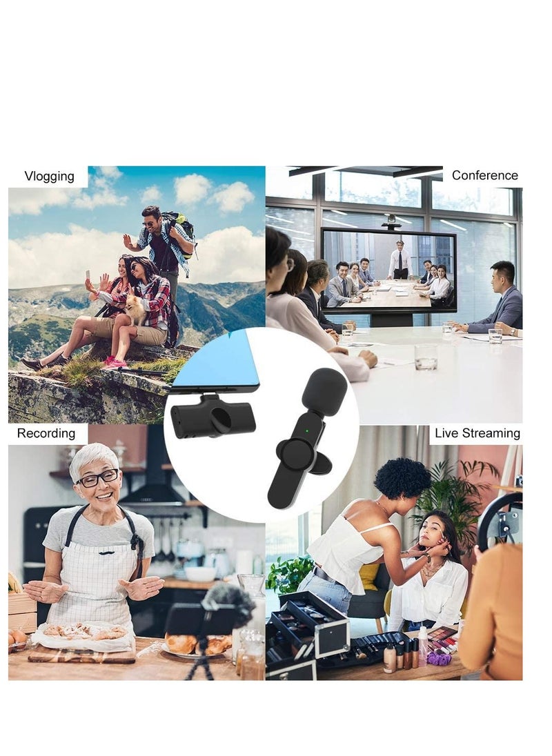 Generic Upgraded （Plug-Play） Wireless Lapel Lavalier Microphone for iPhone iPad Recording,YouTube Facebook Live Stream,Vlog, Auto-Sync Wireless Mic with 2 Clips (No Need App/Bluetooth)  - Image 5