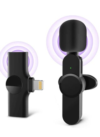 Upgraded （Plug-Play） Wireless Lapel Lavalier Microphone for iPhone iPad Recording,YouTube Facebook Live Stream,Vlog, Auto-Sync Wireless Mic with 2 Clips (No Need App/Bluetooth) - pzsku/Z08A2A31FCBC388811AF1Z/45/_/1669372087/3020b106-59b8-40c6-af8e-c74df860f0f2