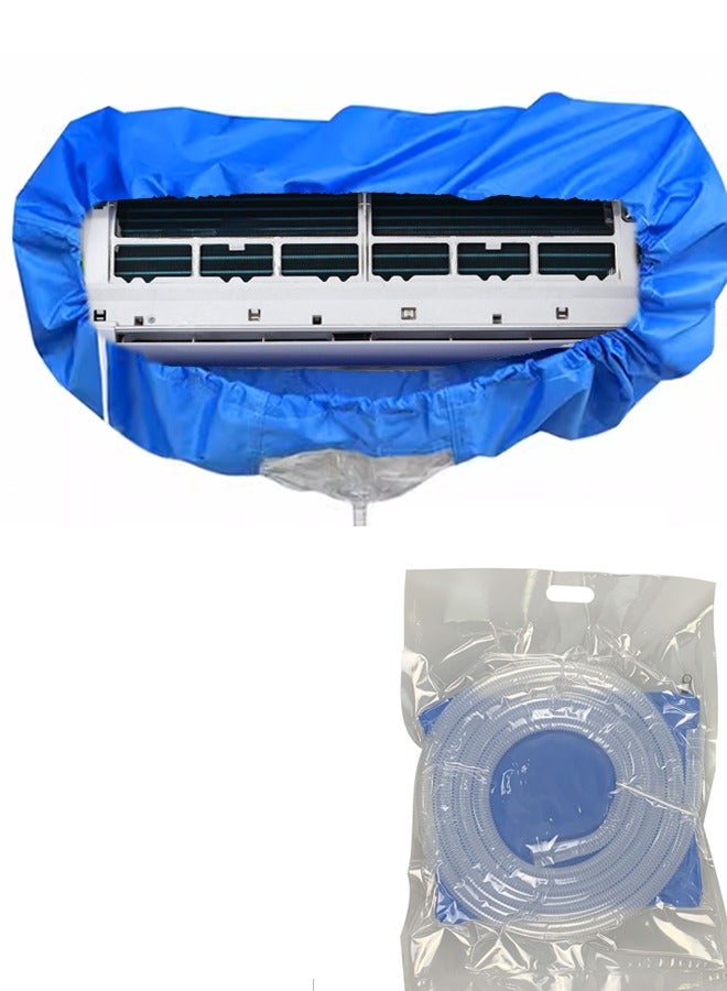 Air Conditioner Cleaning Cover for Large Size 2P-3P, Universal Dust Washing Bag with 2.8m Pipe – Heavy-Duty 10000Pa Waterproof Shield for Wall Mounted AC Service  - Image 1