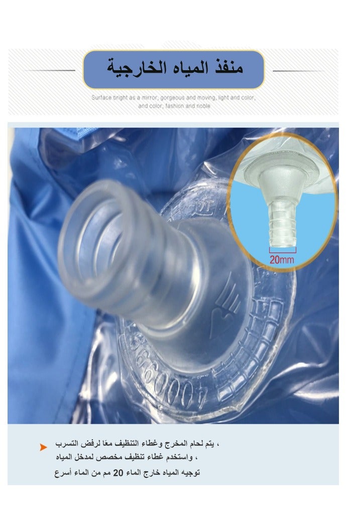 غطاء تنظيف مكيف الهواء للحجم الكبير 2P-3P، كيس غسيل غبار عالمي مع أنبوب بطول 2.8 متر - غطاء مقاوم للماء للخدمة الشاقة 10000Pa للتركيب على الحائط - Image 3