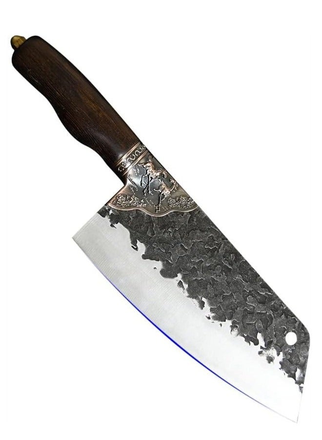 أوساويك سكين ساطور للحوم، سكين صندوقي بحجم 8 بوصة 400 سكين ياباني من الفولاذ المقاوم للصدأ حادة للغاية، قاطع للحوم، طهاة محترفين وسباحين - Image 1