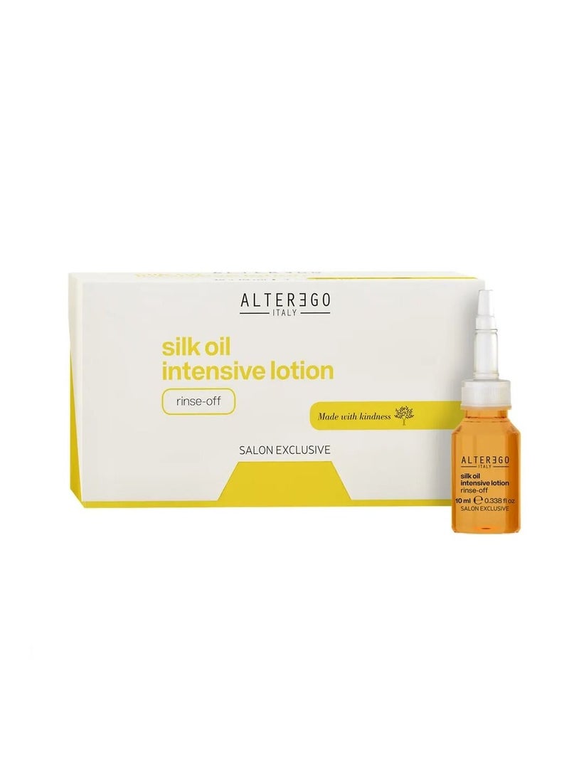 Alter Ego Silk Oil Intensive Lotion - Nourishing & Repairing Hair Treatment for Silky Soft Hair (12x10ml)