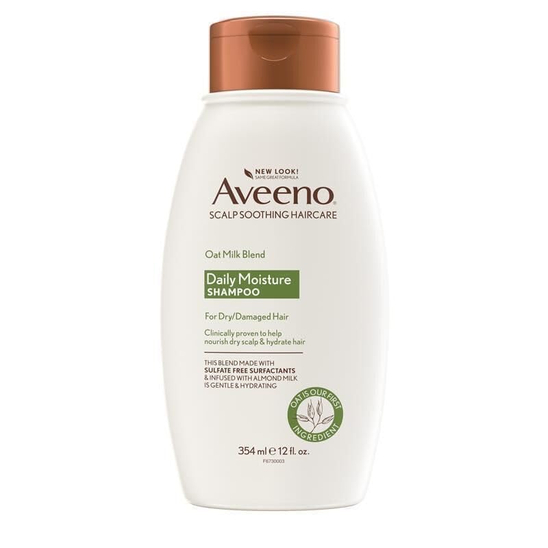 Aveeno Scalp Soothing Oat Milk Blend Shampoo, Fresh, 12 Fl Oz - Image 1