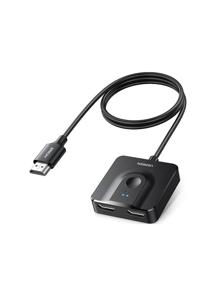 يو جرين UGREEN HDMI Switch 4K 60Hz HDMI Splitter 2 in 1 Out or 1 in 2 Out HDMI Splitter Bidirectional HDCP 2.2 3D HDR CEC for PS5/4, Xbox, TV Stick, TV Box, TV, PC, Monitor, Projector etc. - Image 1