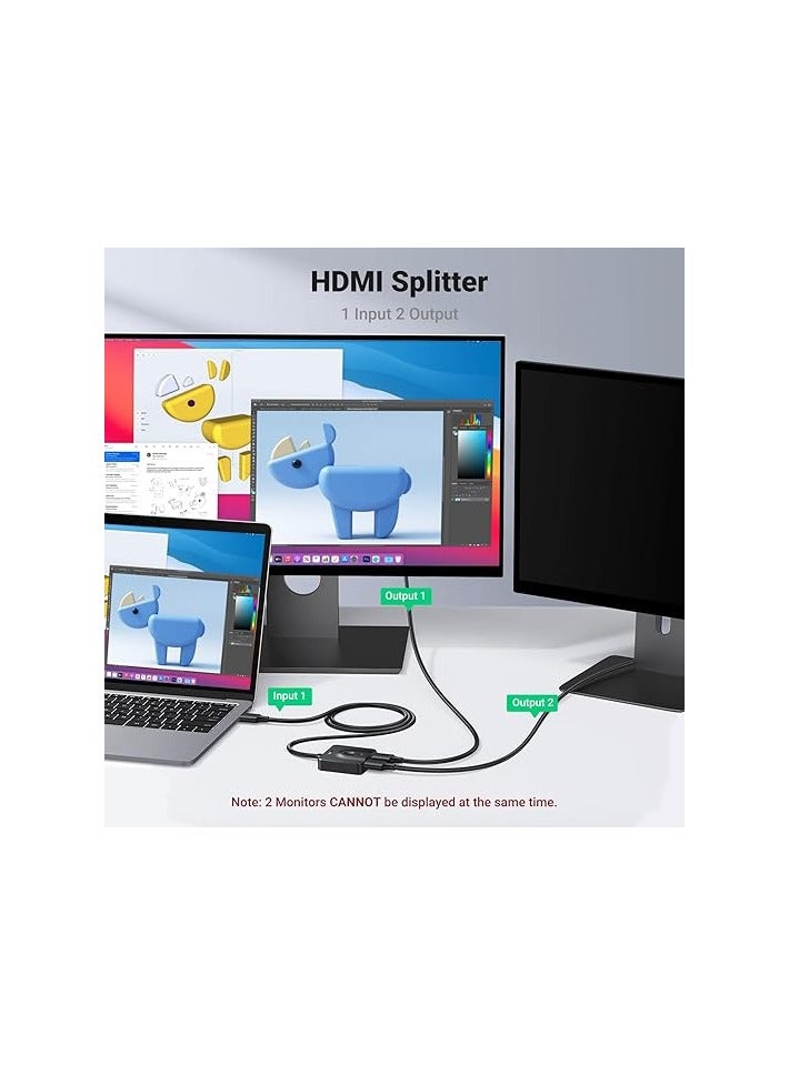 يو جرين UGREEN HDMI Switch 4K 60Hz HDMI Splitter 2 in 1 Out or 1 in 2 Out HDMI Splitter Bidirectional HDCP 2.2 3D HDR CEC for PS5/4, Xbox, TV Stick, TV Box, TV, PC, Monitor, Projector etc. - Image 4