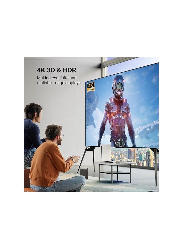 يو جرين UGREEN HDMI Switch 4K 60Hz HDMI Splitter 2 in 1 Out or 1 in 2 Out HDMI Splitter Bidirectional HDCP 2.2 3D HDR CEC for PS5/4, Xbox, TV Stick, TV Box, TV, PC, Monitor, Projector etc. - Image 3